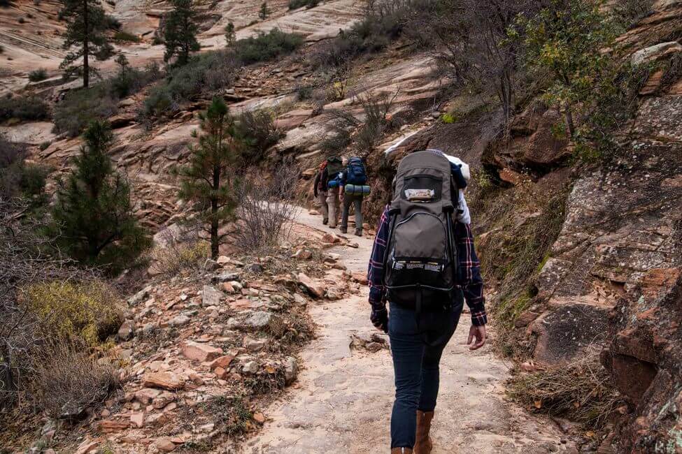 Zion National Park Hiking People