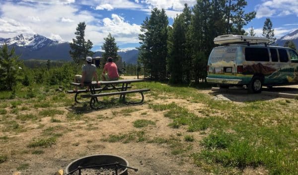 Campground in Dillion Colorado