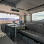 The interior convertible seating area in the del mar. 