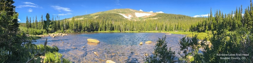 indian peaks rainbow lakes camper van trip from denver