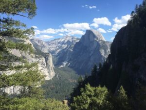 Half dome in Yosemite National Park.