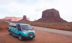 An Escape Camper Van in Monument Valley