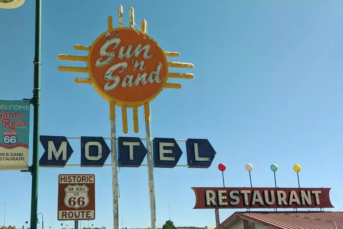 Vintage signs along Route 66