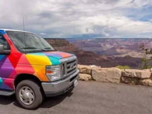 An Escape Camper Van at Grand Canyon National Park in Arizona.