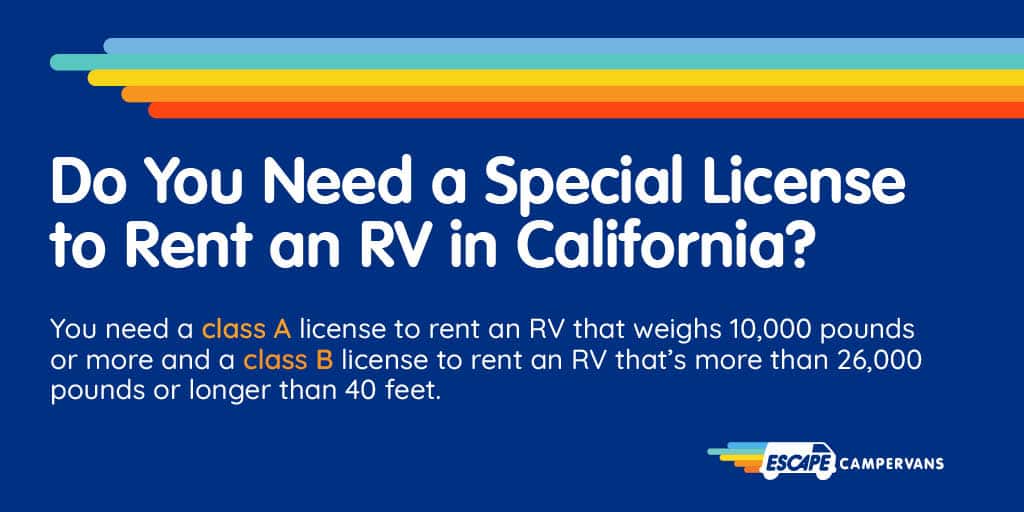 Do You Need a Special License to Rent an RV in California_