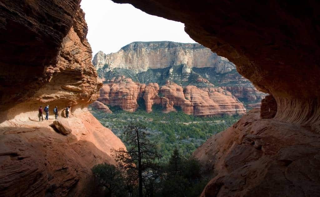 The view from the Subway hike in Sedona AZ.