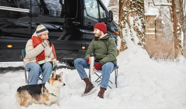 winter camping in california