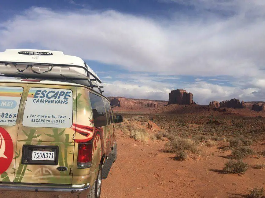 Escape Camper Vans Monument Valley